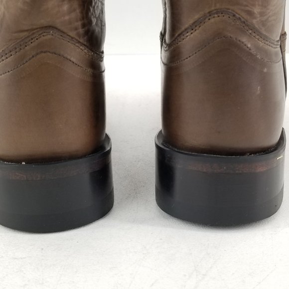 Old West Women's Riding Boot Round Toe Womans Brown Lb1624 sz 7.5M - Picture 10 of 10